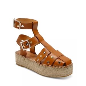 Free‎ People Gable Gladiator Sandals Tan Leather Women's Size 8
